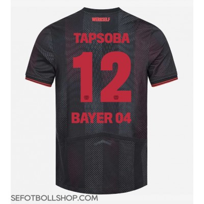 Billiga Bayer Leverkusen Edmond Tapsoba #12 Hemma fotbollskläder 2025-26 Kortärmad Billiga Bayer Leverkusen Edmond Tapsoba #12 Hemma fotbollskläder 2025-26 Kortärmad
